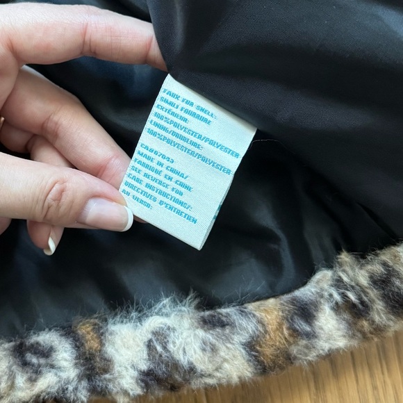 C&C California Girls “Cool Cat” Faux Fur Leopard Print Coat - Size 5T - Like New - Picture 6 of 8